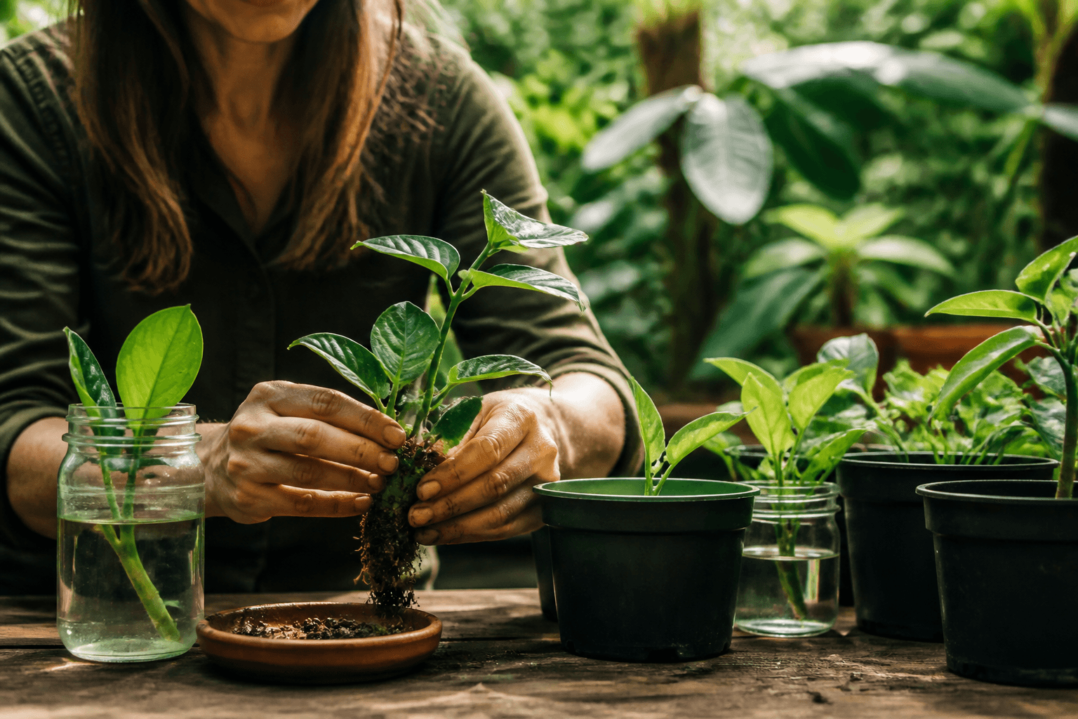 Cómo propagar plantas nativas por estacas en casa